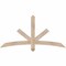 Ekena Millwork Alberta Smooth Timber Gable Bracket, Douglas Fir, 60"W x 30"H x 3 1/2"D x 3 1/2"F, 12/12 Pitch GBW060X30X0404ALB00SDF - alternate 1